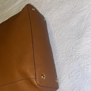 Michael Kors tan large leather tote bag thumbnail 5