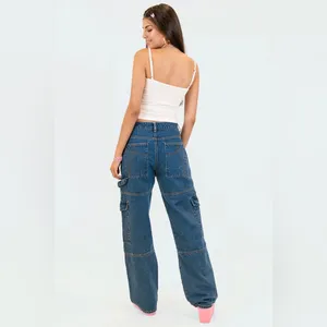 Edikted Jaimie Cargo Jeans Y2K 2000s Grunge thumbnail 4
