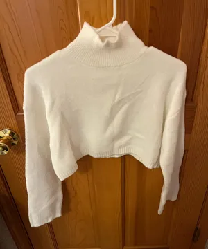 ZARA Cropped Turtleneck Sweater thumbnail 1