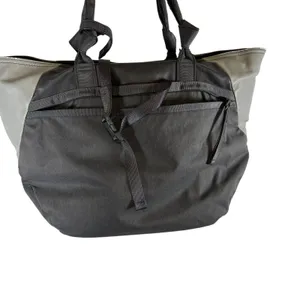 Lululemon Athletica Grey Colorblock Gym Tote Bag Large Shoulder Bag h2o *Flawed* thumbnail 9