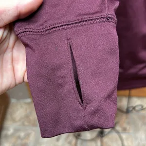 Victoria Secret PINK Ultimate Long Sleeve Burgundy Logo 1/4 Zip​ thumbnail 4