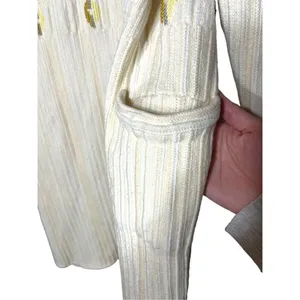 Vintage‎ Cream Chunky Knit Long Duster Cardigan thumbnail 10