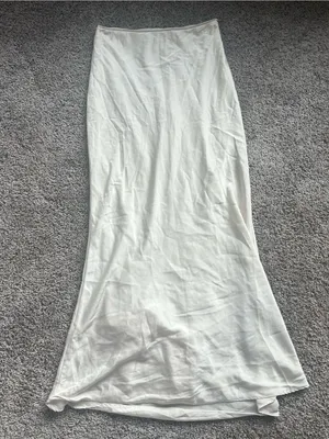 Women's Cream Bias-Cut Maxi Skirt thumbnail 1
