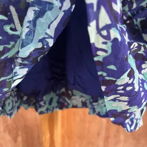 Anthropologie Somerset Long Sleeve Mini Dress Blue Printed Size S thumbnail 6