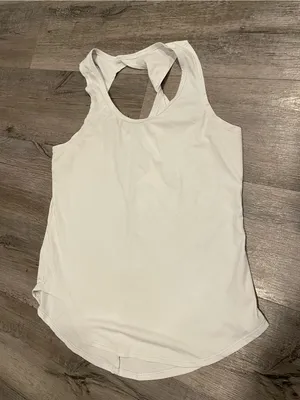 Marika White Racerback Athletic Tank thumbnail 1