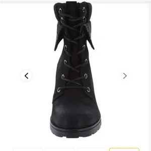 - Brash black lace up heel treaded boots with plaid trim size 7.5 thumbnail 16