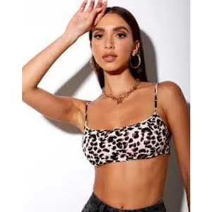 SEXY Comfy Loungewear Bralettes Set of 3 White Black Leopard Size XS Crop Top thumbnail 2