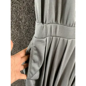 Halara Women’s Gray V-Neck Sleeveless Wide Leg Jumpsuit Size Large New thumbnail 7
