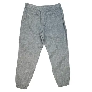 Athleta Womens Blue 100% Linen Jogger Pants Drawstring Elastic Waist Casual 12‎ thumbnail 2