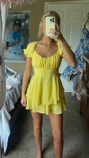 Boutique Dress Yellow thumbnail 1