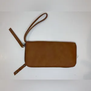 Free People Distressed Vegan Wallet in‎ Brown thumbnail 6