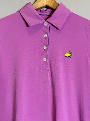 Magnolia Lane Master's Sleeveless Polo Golf Shirt Women's Medium Purple Preppy thumbnail 6
