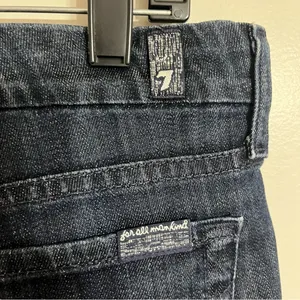7 For‎ All Mankind The Lexie Women's 27 Petite Dark Wash Blue Denim Bootcut Jean thumbnail 8
