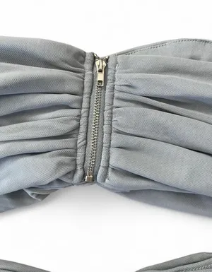 Salty 2 Piece Set Ruched Skirt and Crop Top thumbnail 5