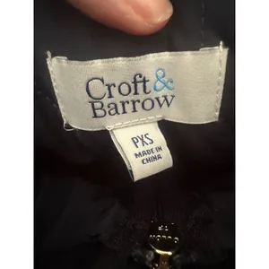 Croft & Barrow Vest Women‎ PXS Navy Blue Quilted Zip Up Outdoor Hiking Classic thumbnail 7