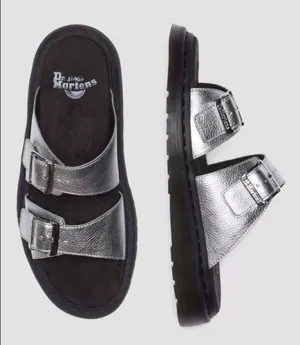 Dr Martens Josef Metallic Leather Slide Sandals Women's Size: 10 thumbnail 1
