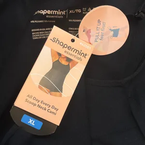 Shapermint NWT Women Shapewear Camisole Black Scoop Neck All Day Every Day XL thumbnail 4