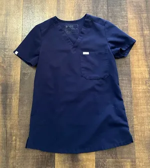 Figs Catarina One-Pocket Navy Scrub Top Size XXS thumbnail 1
