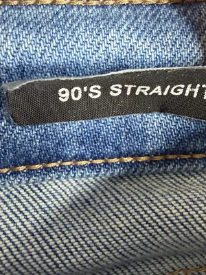 Judy Blue 90s Straight Jeans 3/26 High Rise Distressed Raw Hem Light Wash thumbnail 9