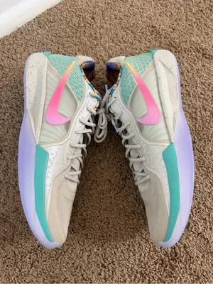 Nike Sabrina 2 Lily Basketball Shoes Gray Pink Teal Size 19.5 NWOT thumbnail 3
