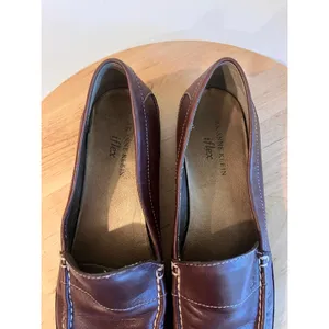 Anne Klein Brown Genuine Leather Classic Slip on Loafer Shoe Size 8.5 thumbnail 9