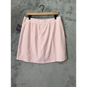 Christopher & Banks Pink Cotton Skort Large Pull On Elastic Golf Athleisure New‎ thumbnail 3