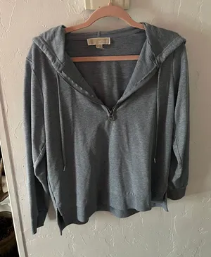 Michael Kors blue half zip sweater  thumbnail 1
