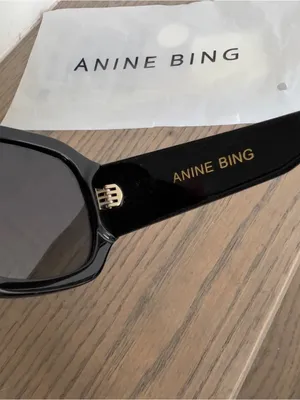 Anine Bing Preston Sunglasses in Black thumbnail 5