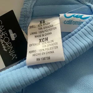 NWT California Waves Rib V- Wire Bralette Swimwear thumbnail 5