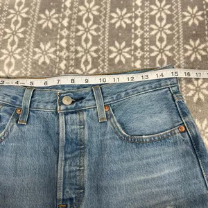 Levi's Premium Original Fit 501s Jeans Distressed Button Fly Blue Size‎ 27 x 30 thumbnail 10