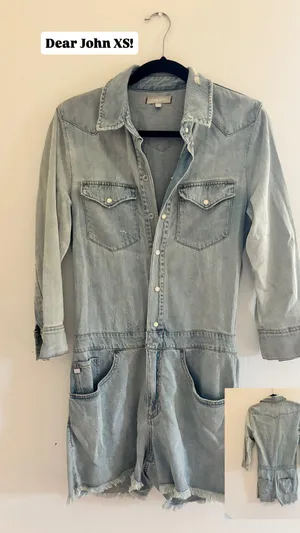 Dear John denim romper thumbnail 4
