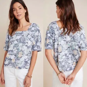 Anthropologie Deedee Floral Motif Dolman-Sleeved Top thumbnail 3