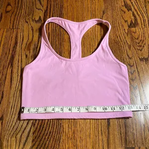 SET Active Sportbody Box Cut Racerback Sports Bra in Pink thumbnail 2