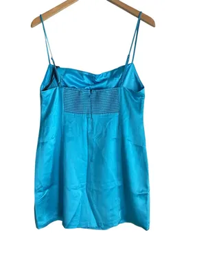 Retrofete Janessa Mini Dress Aqua Blue thumbnail 5