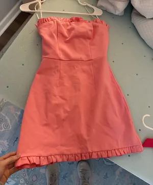 Lulus Pink strapless dress thumbnail 1