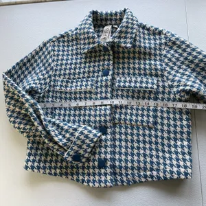 Anthropologie Dolan Left Coast Cropped Jacket Women XS Blue Houndstooth Print thumbnail 15