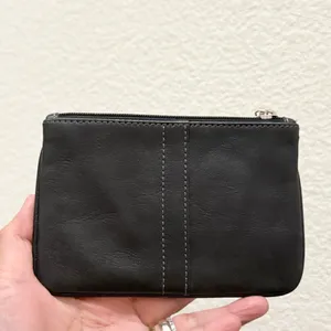 COACH Black Leather Contrast Stitching Wristlet Wallet thumbnail 8