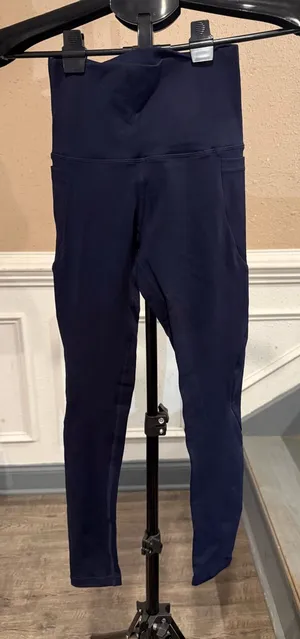 Colombian Navy High Waist Leggings thumbnail 1