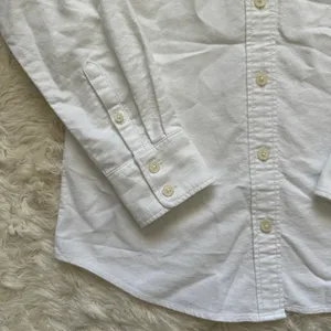 J. Crew Factory Top Petite Button-Up Oxford Shirt in Signature Fit White PXS NWT thumbnail 7