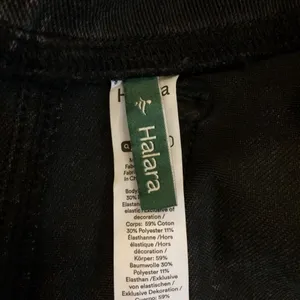 NWT Halara flex denim black large pants jeans thumbnail 9
