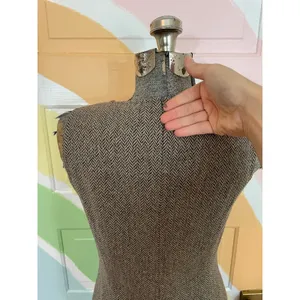 Ralph Lauren Wool Blend Tweed Herringbone Sheath Academia Jumper Dress Sz 4 💛🎀 thumbnail 7
