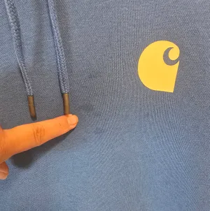 Carhartt Women's Blue & White Hoodie Size M thumbnail 6