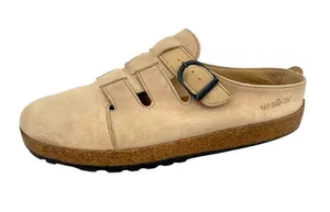 Haflinger Fisherman Buckle Comfort Clog Earthy Boho Beige Size 42 EU 11 US thumbnail 1
