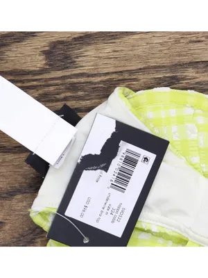 NWT Kate Spade Check Underwire Bikini Swim Top Nappa Cabbage Green Multi M thumbnail 6