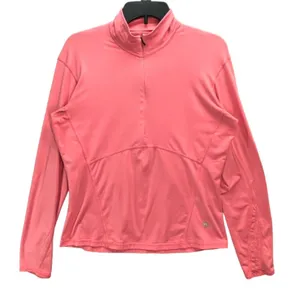 Mountain Hardwear Pullover Womens M Salmon Pink Half Zip Lightweight Sweatshirt‎ thumbnail 1