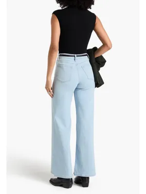 FRAME Le Palazzo High Rise Wide Leg Jeans Light Wash Size 31 NWT $288 thumbnail 3