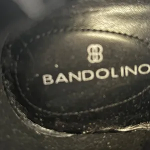 Bandolino Knee High Leather Boots‎ Sz 10 Black Brown Equestrian thumbnail 5