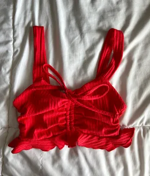 Billabong Red Crop Top thumbnail 1