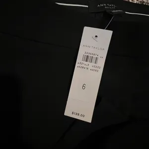 Ann Taylor Devin Fit Black Straight Leg Dress Pants‎ Side Zip Size 6 NEW thumbnail 3