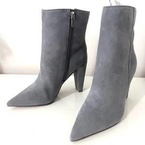 Vince Camuto Membidi Blue Gray Suede Mid Boots 5.5 thumbnail 2
